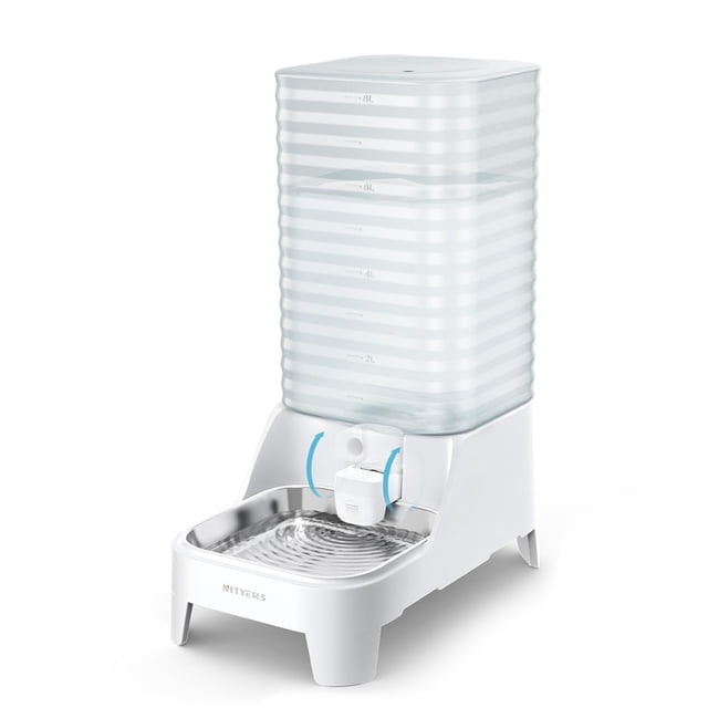 Dispensador de agua para perros Nityers 8 L de acero inoxidable, libre de BPA