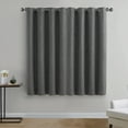 thumbnail image 5 of Better Homes & Gardens Woven Textured Grommet Blackout Curtain Panel, 1-Piece, Gray, 50" W x 63" L, 5 of 5