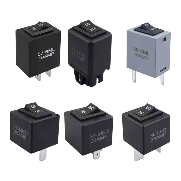 6 piezas de herramientas de interruptor de derivación de relé, reemplazo portátil para automóvil, fácil de instalar, enchufe de 5 pines, probador de
