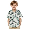 thumbnail image 7 of OGLCCG Boy's Hawaiian Shirt Tropical Casual Summer Beach Shirt with Pocket Short Sleeve Casual Button Down Tops for Youth Kids 2-15 Years, 7 of 7