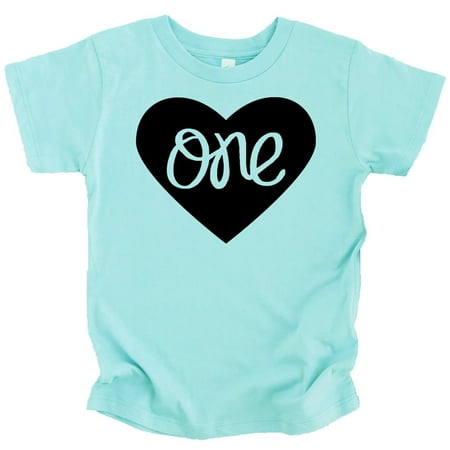 

One in Heart 1st Birthday Shirt for Baby Girls First Birthday Outfit Chill Shirt