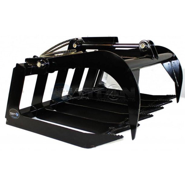 Titan Attachments 48in Economy Skid Steer Root Grapple Bucket