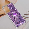 thumbnail image 6 of for Xiaomi Redmi Note 11 4G Glitter Case with Ring Holder, Bling Sparkle Floating Liquid Soft TPU Cushion Fashion Clear Case Cover for Xiaomi Redmi Note 11 4G/Redmi Note 11S  Purple, 6 of 14