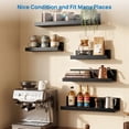 thumbnail image 6 of Floating Shelves, Sindcom Home Wood Shelf Wall Mounted, Set of 5, Multiple Sizes, Black, 6 of 8