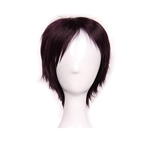 Anime Cosplay Synthetic Full Wig With Bangs 20 Styles Short Layered Fluffy Hair Oblique Fringe Full Head Unisex For Man And Women Girls Lady Fashion Dark Purple Walmart Canada,No Face Drawing Trend