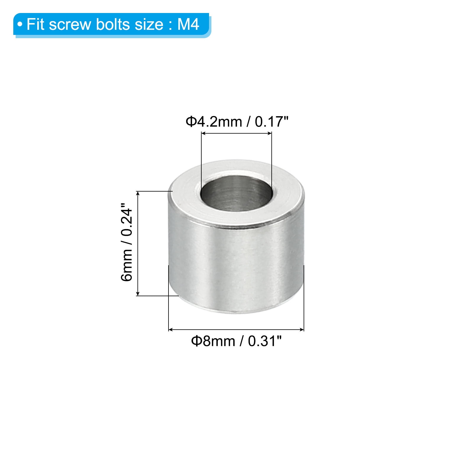 Entretoises M4 En Acier Inoxydable A1 - 5 à 100mm, Filetage Intérieur/extérieur, Lot Au Choix