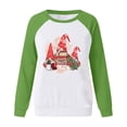 thumbnail image 4 of Pntutb moda mujer estampado o-cuello pulóver tops manga larga cómoda blusa sudadera Pntutb Pntutb-7876, 4 of 4
