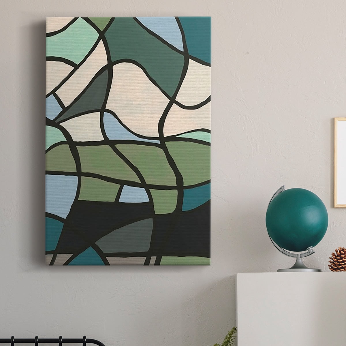 Multicolor Stained Glass II Premium Gallery Wrapped Canvas - Ready to Hang