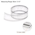 thumbnail image 2 of Unique Bargains 2pcs Film Flexible Ruler 80cm 0.1mm Scale with R Angle & Width Lines PET Plastic Folding Straight Ruler, 2 of 6