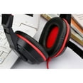 thumbnail image 3 of Casque Stéréo de Jeu Réglable avec Réduction de Bruit et Micro pour PC Portable 2 Pcs (Rouge), 3 of 7