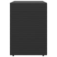 thumbnail image 5 of vidaXL Garden Storage Cabinet Black 100x55.5x80 cm Poly Rattan, 5 of 5