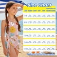 thumbnail image 7 of Jiueut Pink Floral Print Girls Swimsuit One Piece Bathing Suit with Adjustable Straps Cut Out Kids Beach Swimwear with Mesh Cover Up, 7 of 7
