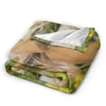 thumbnail image 4 of YFYANG Anti-Pilling Ultra-Soft Micro Fleece Cover Blanket for Bed Sofa, Cute Duck Pattern Throw Blanket for All Seasons, 40"x30", 4 of 9