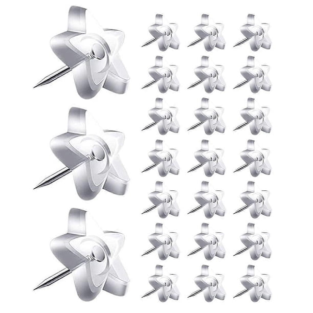 50Pcs Clear Star Shape Push Pins for Cork Board Cute Thumb Tacks for Wall Hanging Decorative Pushpins for Bulletin Board Ideal for Home Office Use