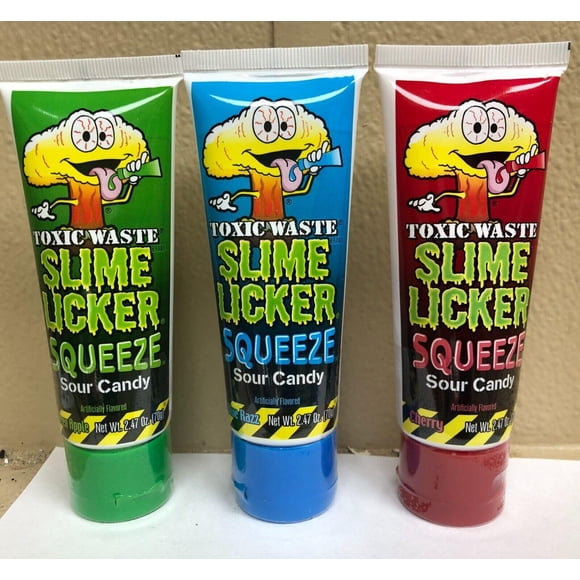 Lécheur de Slime Toxique à Presser Bonbon Suret