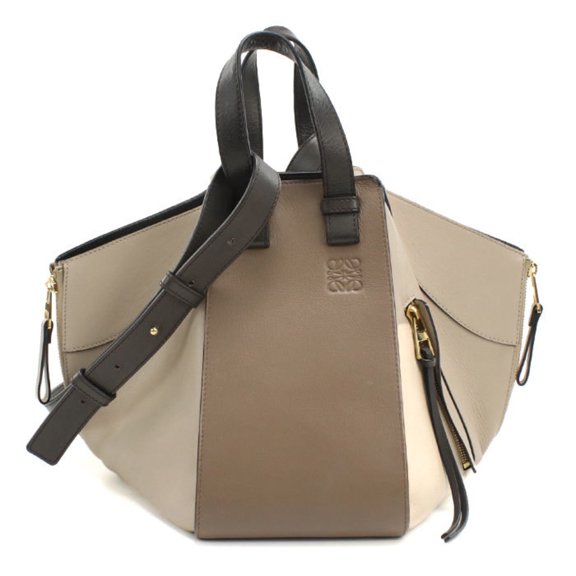 Pre-Owned LOEWE handbag 326 30KS35 Small Hammock Women's Beige