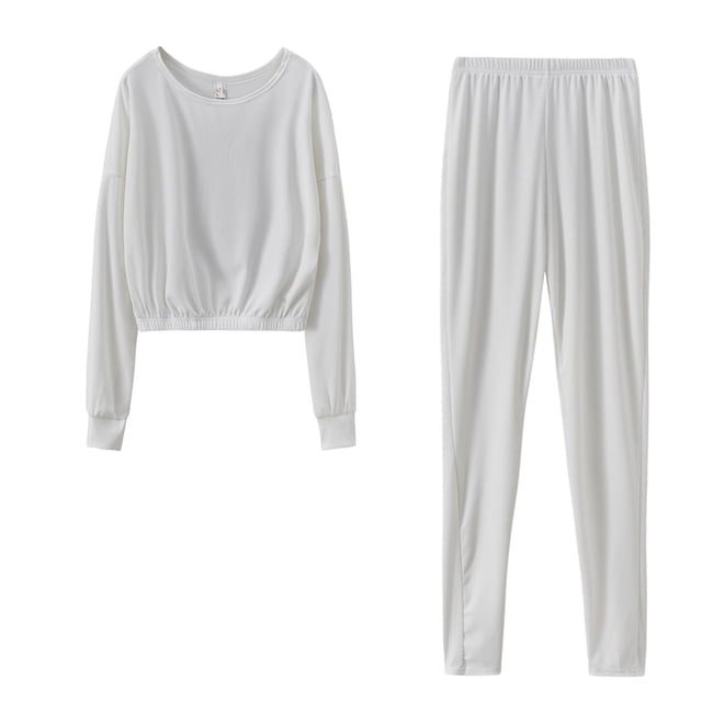 Babysbule Ensembles Hauts Automne Plus Femmes Sweat à Capuche et Pantalon Survêtement Sport