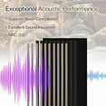 thumbnail image 4 of 2 Pcs Acoustic Slat Wood Wall Panel, 46.45" x 23.81" Wood Slat Soundproof Wall Panel Interior Acoustic Decorative Wood Panels, Wall Decoration Interior Wall Decor for Noise Reduction, Ash Wood, 4 of 7