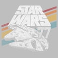 thumbnail image 2 of Girls Star Wars Retro 77 Millennium Falcon Stripes T Shirt, 2 of 4