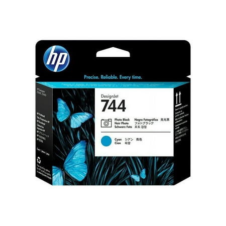 UPC: 0725184104497 | HP 744 Photo Black/Cyan Printhead F9J86A
