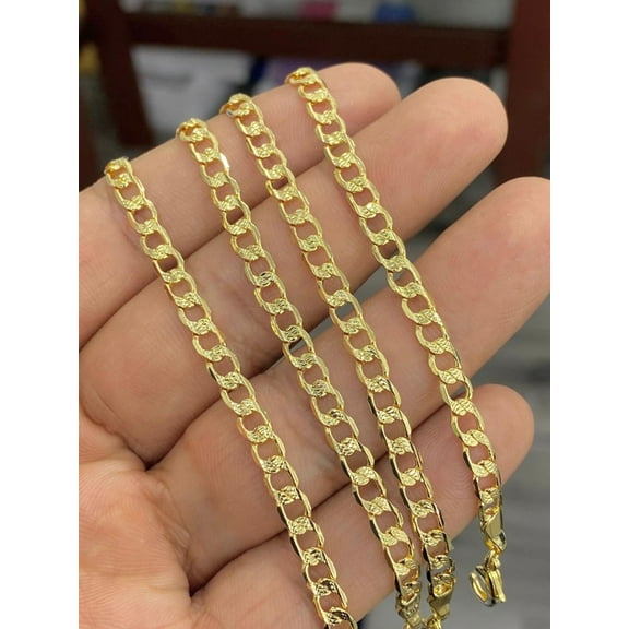 Baby Kids Curb Bracelet 5.5" Diamond Cut Design 14K Gold Filled Gifts for Childrens