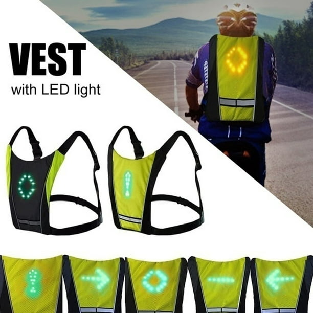 braveheart Wireless Control LED Cycling Vest Night Cycling LED