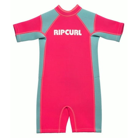 Pink Shorty Wetsuit - 2mm Toddler's Rip Curl Shorty Springsuit