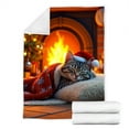 thumbnail image 7 of Christmas Cat Blanket Winter Warm Soft Cozy Throw for Holiday Festive Home, 7 of 7