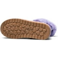 thumbnail image 4 of Kushyshoo Purple Girls Snow Boots Warm Faux Fur Lined Glitter Strap Winter Shoes Lightweight with Hook-and-loop Size 2M, 4 of 6
