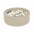 thumbnail image 1 of Alberca de pelotas para bebés dorada + mix 150 pelotas NATURE GARTEN modelo: Piscina seca para bebé con mix amarillo, 1 of 7