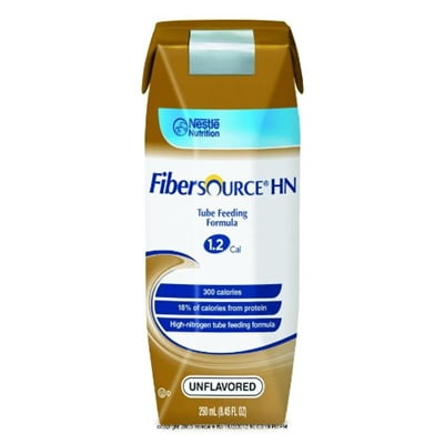 Fibersource HN 1.2 Cal Formula, Unflavored, 250 ml, Nestle Nutritional Supplement - Case of (Best Nutritional Supplements For Cancer Patients)