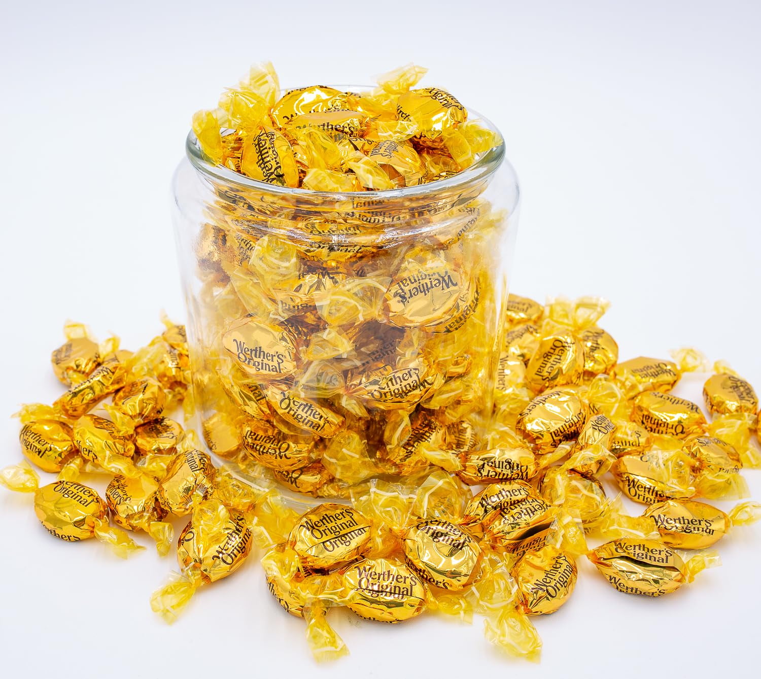 WERTHER'S ORIGINAL Hard Candy 2 lb – Bulk Bag, Classic Cream and Caramel Flavors, Individually Wrapped (166 Pieces)