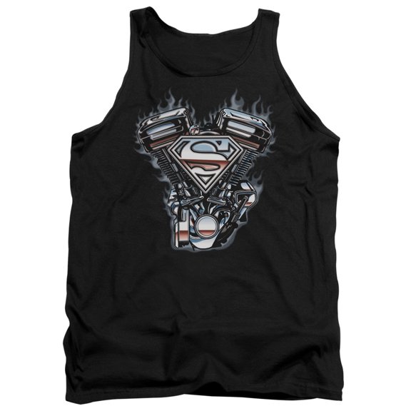 Superman - V Twin Logo - Tank Top - Medium