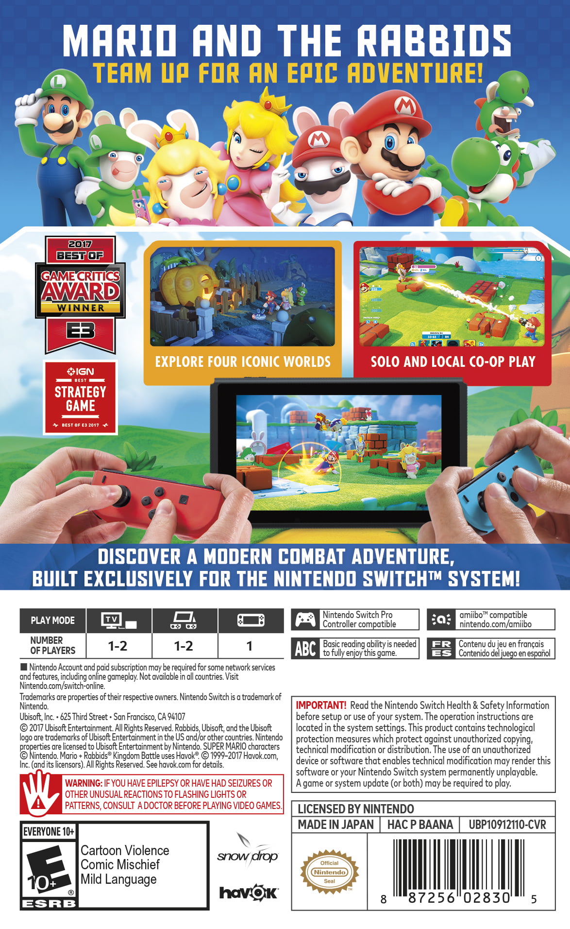Mario + Rabbids Battle, Nintendo Switch - Walmart.com
