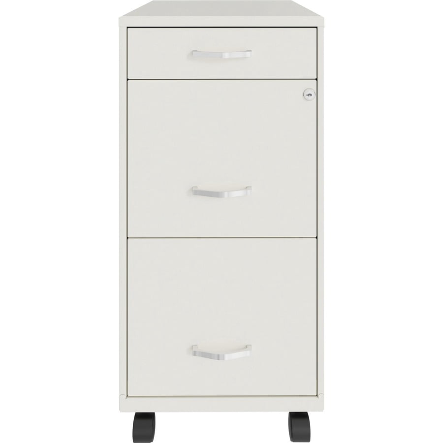 Lorell® File Organizer, 3-Drawer, B/F/F, 14-1/4"x18"x26-1/2", White (LYSVF318BMWE)
