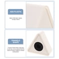 thumbnail image 2 of ABS Portable Moulage par Injection en Forme Triangulaire Microphone Entretien Logo Drapeau Station Logo (Blanc), 2 of 8