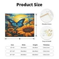 thumbnail image 2 of Fuzoiu Colorful Cloud Butterfly Sunflower Print Canvas Wall Art for Bathrooms,Wall Decor for Bedroom,Framed Artwork for Wall,Modern Wall Decorations Prints Picture for Kitchen Home, 2 of 6