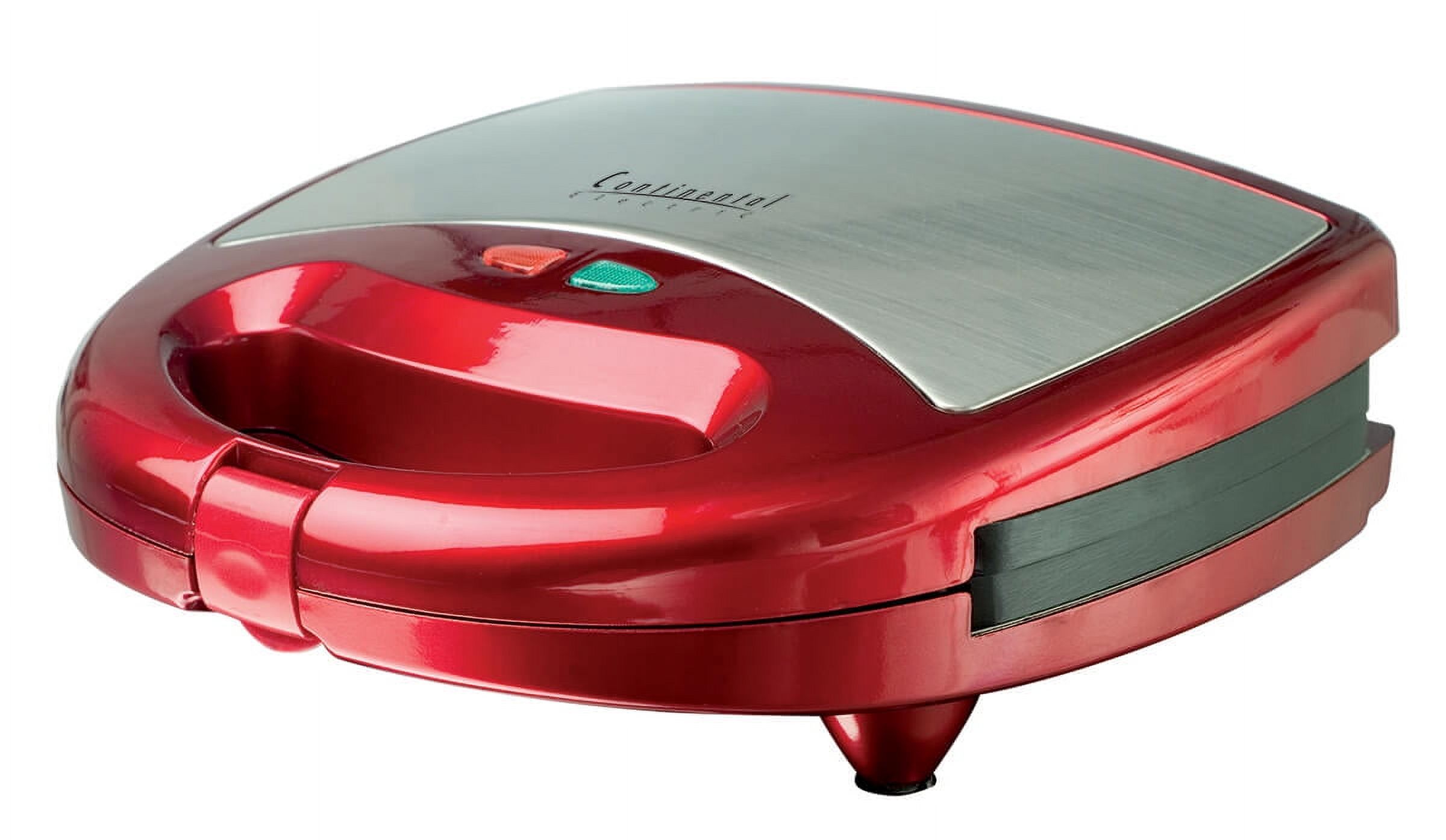 Continental Electric Sandwich Maker Metallic Red