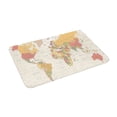 thumbnail image 2 of Bingfone Vintage World Map1 Door Mat 16"X24" Front Entrance Non-Slip Low Profile Washable For Entryway, 2 of 9