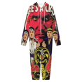thumbnail image 3 of Cobra Kai Jumpsuit for Men Women Hooded Flannel Onesie Rompers Soft Cozy Loungewear Home Pajamas L, 3 of 7