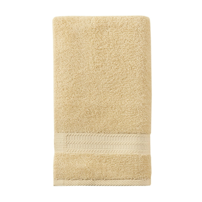 Better Homes & Gardens American Made Bath Collection - Single Hand Towel, Solid Yellow