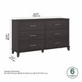 thumbnail image 6 of Pemberly Row 6 Drawer Dresser in Storm Gray - Engineered Wood, 6 of 7