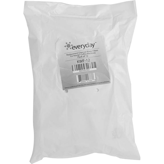Keurig Coffee Filters, Charcoal Replacement Filters for Keurig Coffee Machines, 12-Pack