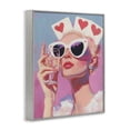 thumbnail image 2 of Stupell Industries Contemporary Queen of Hearts Retro Glam Gray Framed Giclee Art, 16 x 20, by The Prints Vibe, 2 of 8
