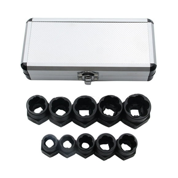 Bolt Nut Extractor, Practical Accurate Size High Strength Chrome Vanadium Steel Bolt Extractor Set for Home Appliance Repair