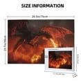 thumbnail image 5 of Puzzles for Adults 1000 Pieces - Fiery Dragons Castle Attack Leisure Wooden Jigsaw Puzzles 1000 Pieces High Resolution Great Gift for Family Fit Together Perfectly 19.7" x 29.5", 5 of 8