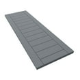thumbnail image 6 of Ekena Millwork 15"W x 62"H True Fit PVC Horizontal Slat Framed Modern Style Fixed Mount Shutters, Ocean Swell (Per Pair - Hardware Not Included), 6 of 9