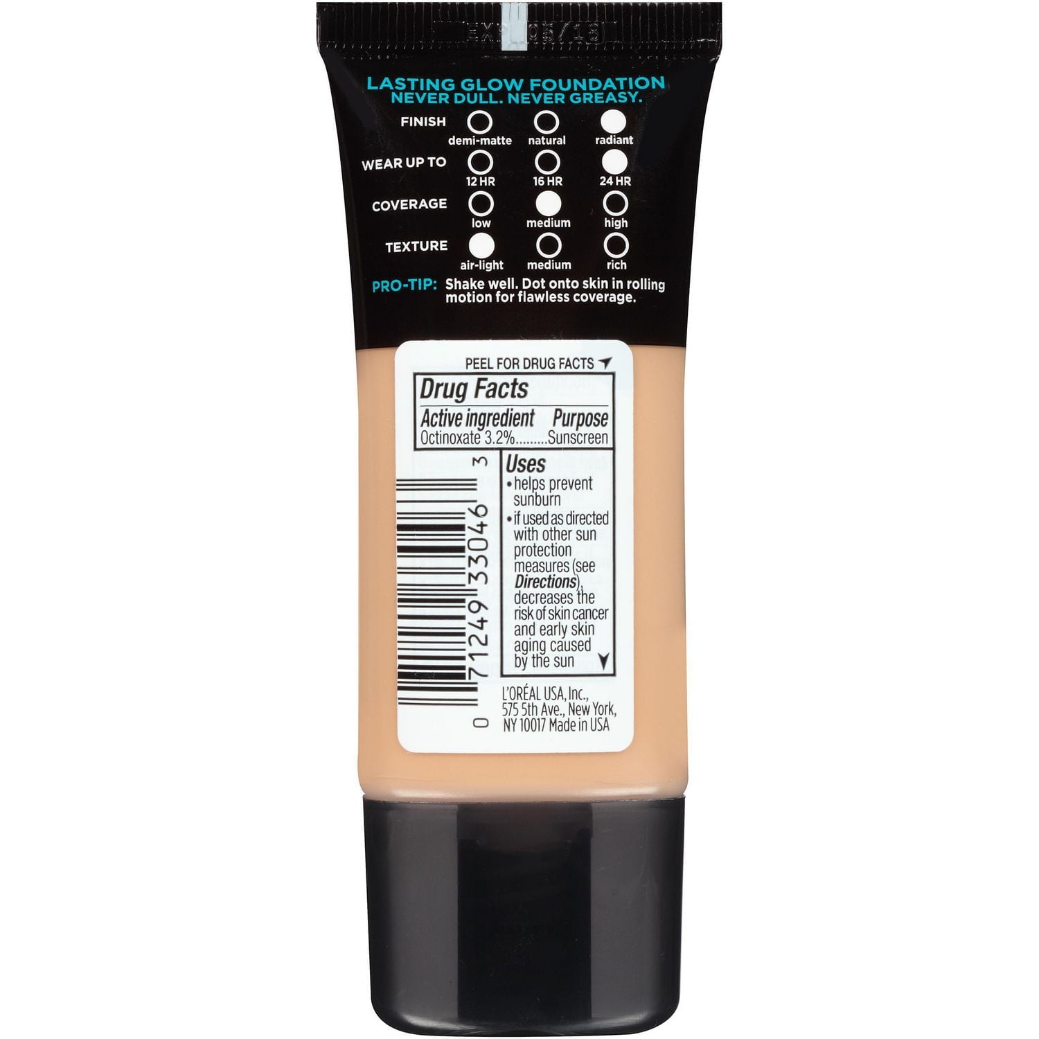 L'Oréal Paris Fond de teint Infallible Pro-Glow 1 fond de teint