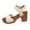 Beige, variant on Women's Clog Heel Sandals with Ankle Strap Casual Studded Summer Everyday Comfort Shoes
