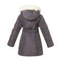 thumbnail image 2 of Richie House Girls' Padding Jacket with Hood and Fake Fur Lining RH1342-F-5/6, 2 of 2